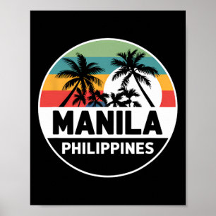Poster Férias Filipinas Filipino Antigo Souvenir Homem