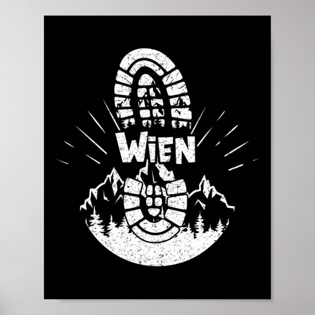 Poster Férias Hiker Wien Áustria (Frente)