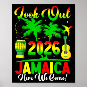 Poster Férias Jamaica 2026 Aqui Vem Aniversário Combinado