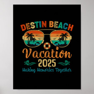 Poster Férias na Praia de Destin Flórida 2025 Amigos Famí