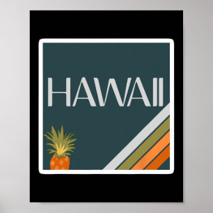 Poster Férias Premium no Estado de Aloha Ilhas Havaianas
