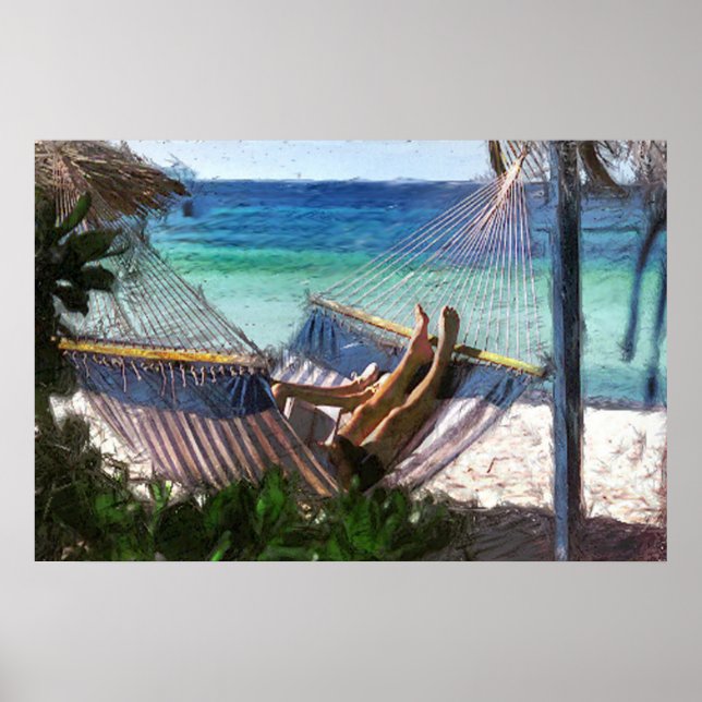 Póster Férias tropicais (Frente)