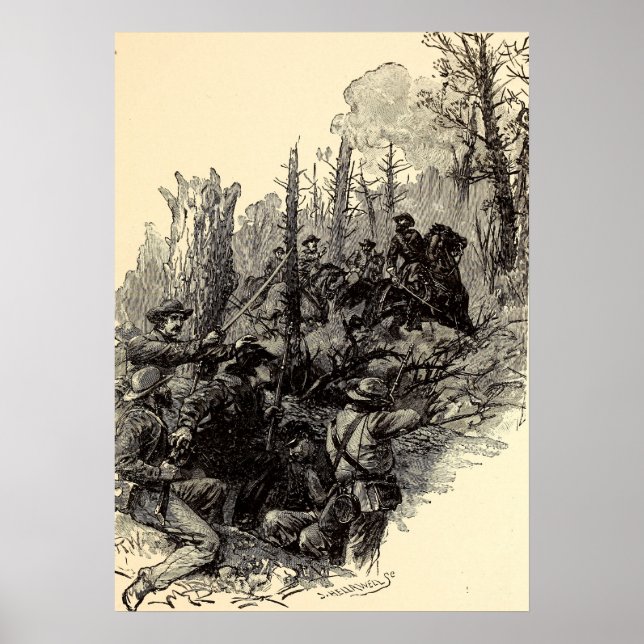 Poster Ferimento do General Longstreet (Frente)