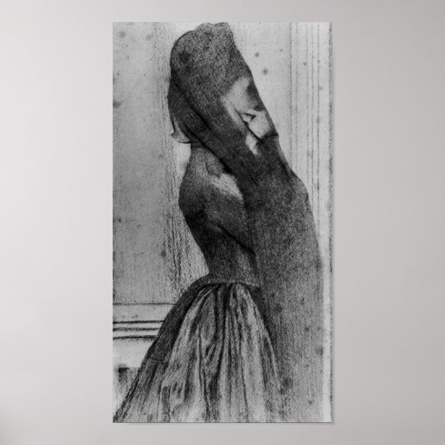 Póster Fernand Khnopff - O véu (Frente)