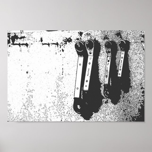 Poster Ferramentas Abrange o Sentimento Industrial Mecâni (Frente)