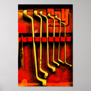 Poster Ferramentas Abrangentes Garage Bikes Correção de C