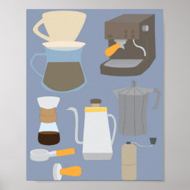 Poster Ferramentas de Cafeteira