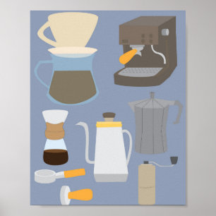 Poster Ferramentas de Cafeteira