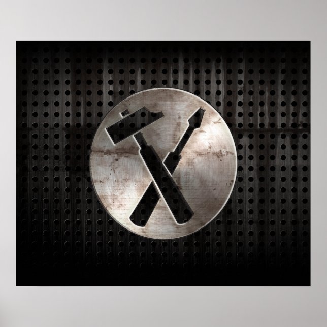 Poster Ferramentas de carpinteiro resistente (Frente)