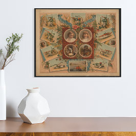 Póster Ferramentas de Empurramento de Farmer Ephemera