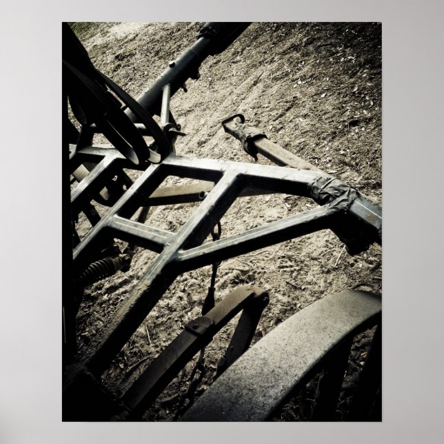 Poster Ferramentas de Fazenda Vintage (Frente)