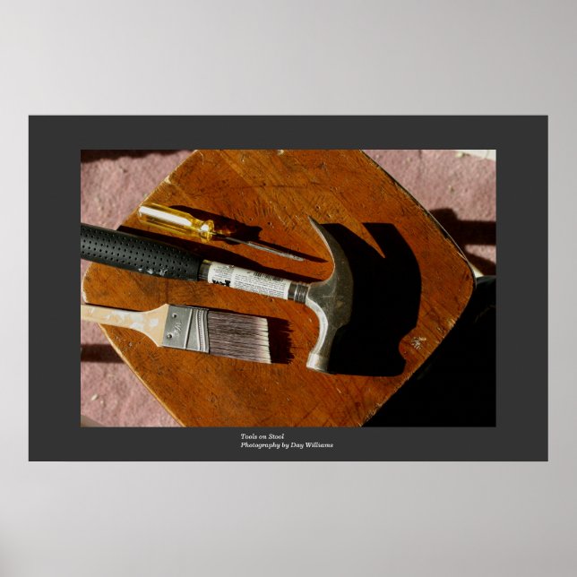 Póster Ferramentas no Stool (Frente)
