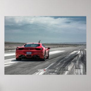 Poster Ferrari 458 Italia Ready to Race