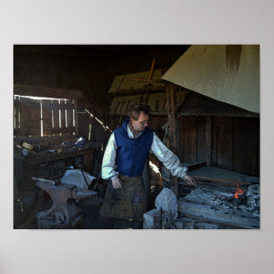 Póster Ferreiro no forte de Osage do forte, Missouri