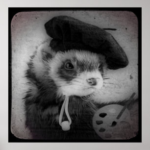 Poster Ferret as Artist
