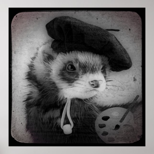 Poster Ferret como artista (Frente)