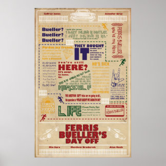 Poster Ferris Bueller