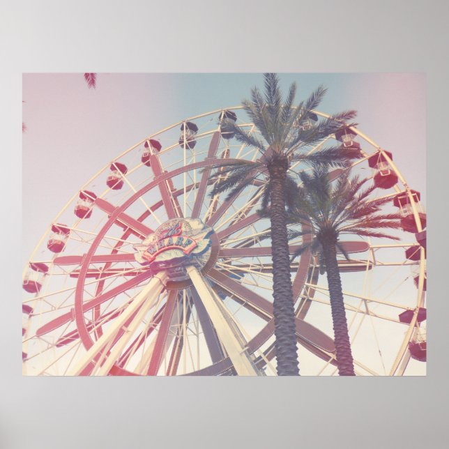 Poster Ferris Wheel e Palms (Frente)