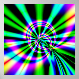 Póster Ferris Wheel Fractal Art