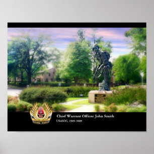 Póster Ferro Mike com seno Pari de USASOC (personalize)