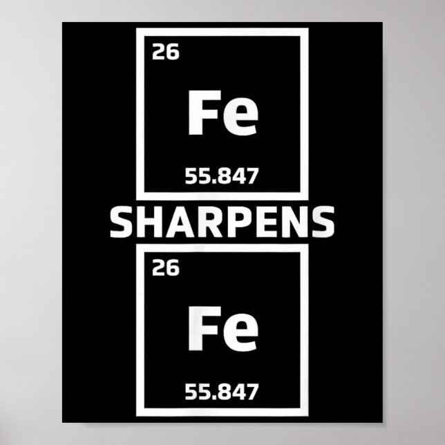Poster Ferro Motivacional Sharpenes Ferro Elementos Perió (Frente)