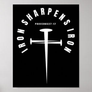 Poster Ferro Sharpens Ferro Proverbs 27_17 - Frente E Tra