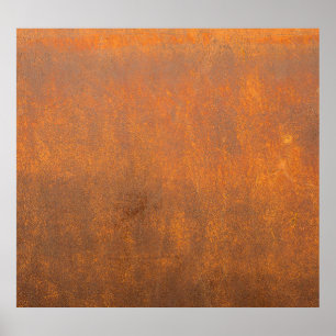 Poster Ferrugem preta, textura metálica fechada.