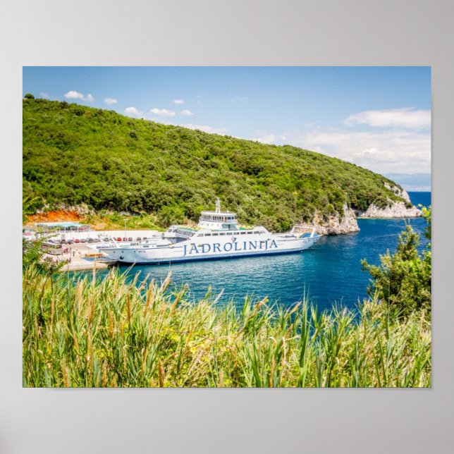 Póster Ferry JADROLINIJA, Croácia (Frente)