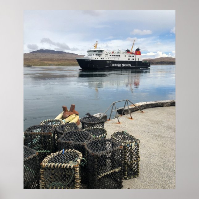 Poster Ferry Sailing para Islay na Escócia (Frente)