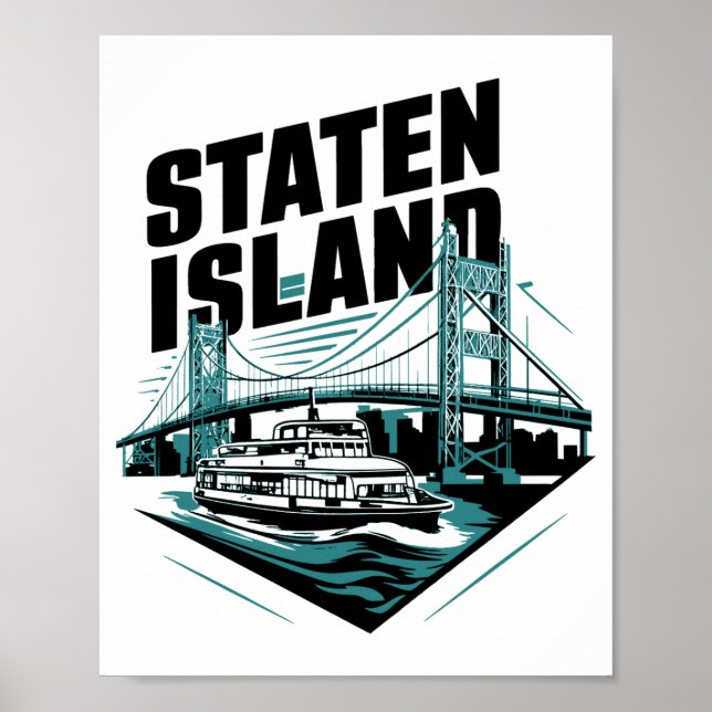 Poster Ferry Staten Island Nova York _1 (Frente)