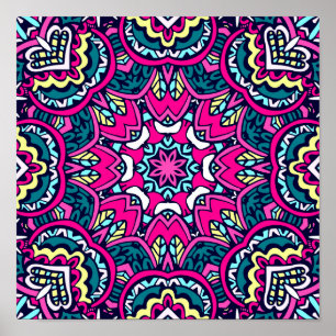 Poster Fesless Boho Mandala