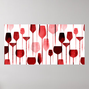 Poster Festa bebe padrões sem costura