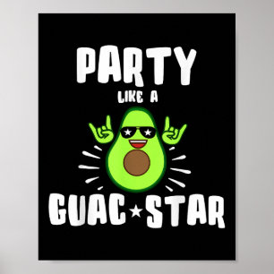 Poster Festa Como Uma Camisa De Estrela Guac