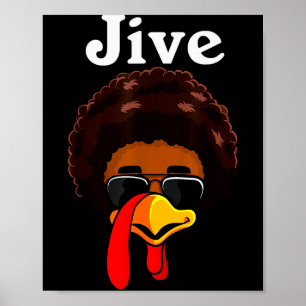 Poster Festa de Ação de Graças Jive Dia do Peru Fantasia
