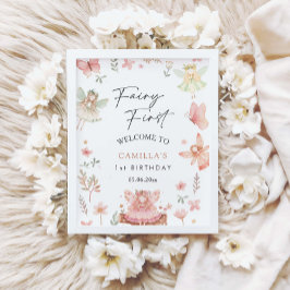 Poster Festa de aniversário Branca de Primeira Rapariga B