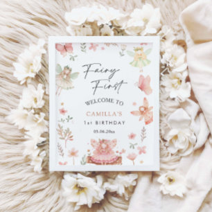 Poster Festa de aniversário Branca de Primeira Rapariga B