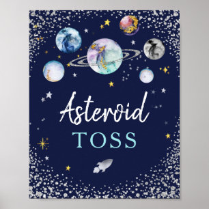 Poster Festa de aniversário da Galáxia Espacial Asteroi