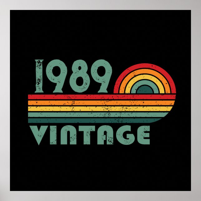 Poster Festa de aniversário de 35ª safra personalizada (Frente)