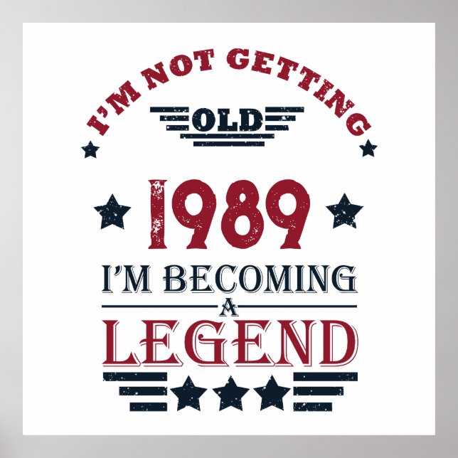 Poster Festa de aniversário de 35ª safra personalizada (Frente)