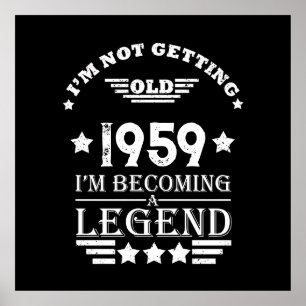 Poster Festa de aniversário de 65ª safra personalizada