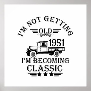 Poster Festa de aniversário de 65ª safra personalizada