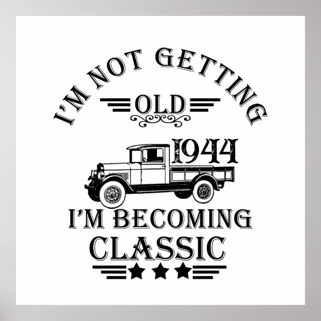 Poster Festa de aniversário de 80 de oitenta dias persona (Frente)