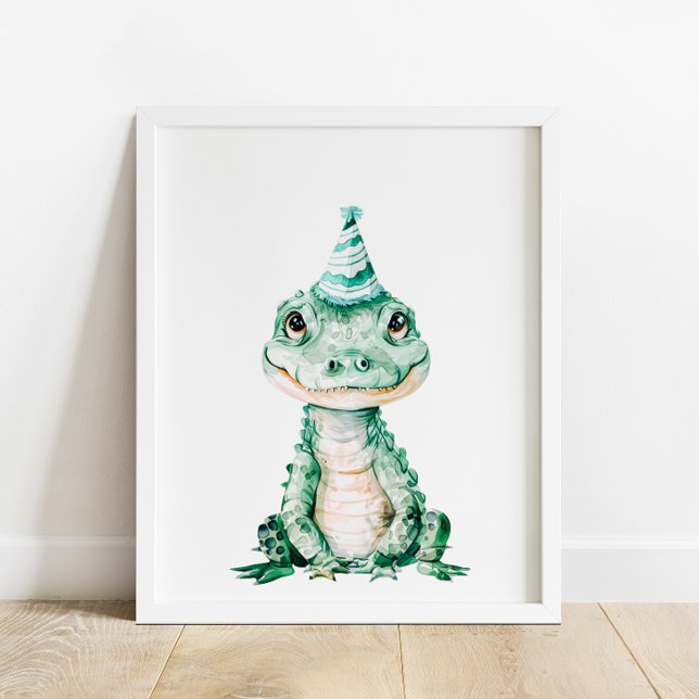 Poster Festa de aniversário de Animais Safari Selvagens C (Criador carregado)