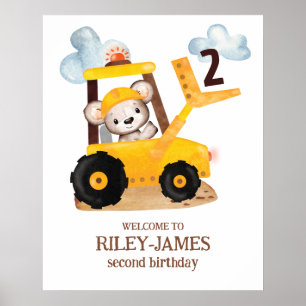 Poster Festa de aniversário de construção