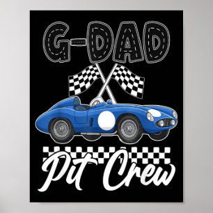 Poster Festa de aniversário de corrida de carro de corrid
