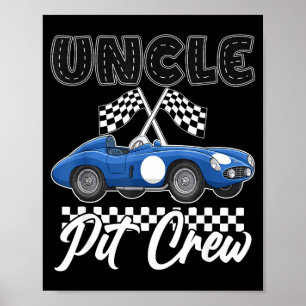 Poster Festa de aniversário de corrida de carro família t