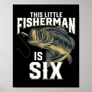 Poster Festa de Aniversário de Crianças de 6 Anos Pescari