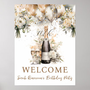 Poster Festa de aniversário de Surpresa Elegante