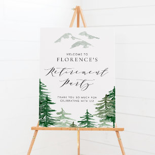 Poster Festa de Aposentação da Floresta de Aquarela