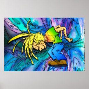 Póster Festa de Banguecoque de Cabeça de Mosh de Metal P